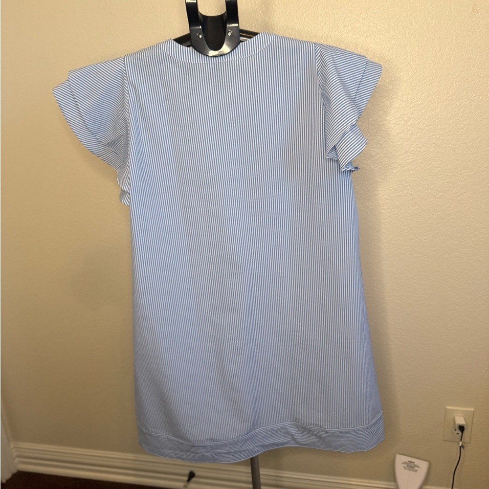 Vineyard Vines Blue Striped Midi Dress - Picture 4 of 6